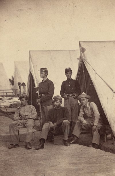 Lägerscen,1862 (foto) av Mathew Brady