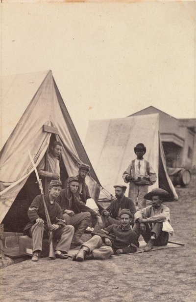 [Lägerplats med soldater från 22:a New York State Militia, Harper
