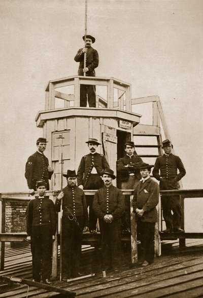 Central Signal Station, Washington, D.C., 1861-65 (sepiafoto) av Mathew B. Brady