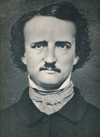 Edgar Allan Poe, c1840, 1939 av Mathew B. Brady