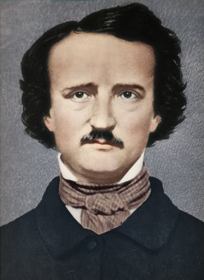 Edgar Allan Poe, c1840, 1939 av Mathew B. Brady