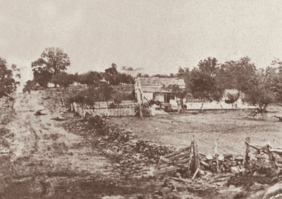 General Meades högkvarter under slaget vid Gettysburg av Mathew Brady