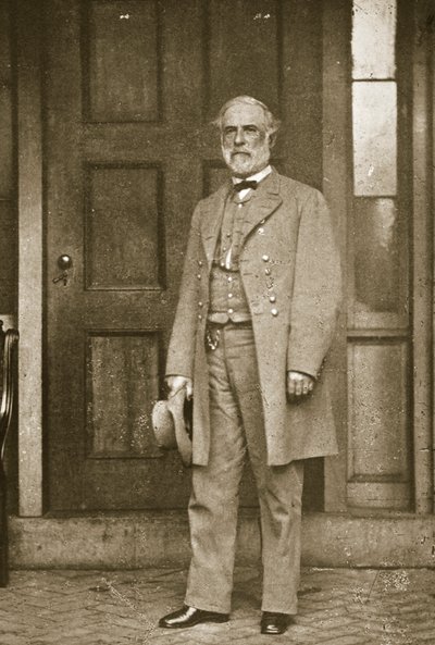 General Robert E. Lee stod utanför sitt hus i Richmond, april 1865 av Mathew B. Brady