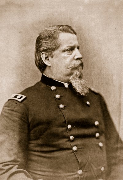 General Winfield Scott Hancock, 1861-65 (sepiafoto) av Mathew B. Brady