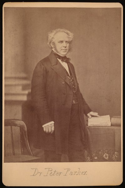 Porträtt av Peter Parker 1804-1888, före 1888. av Mathew Brady