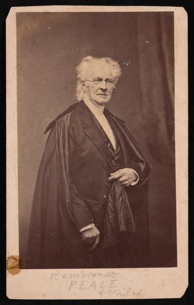 Porträtt av Rembrandt Peale 1778-1860, före 1860. av Mathew Brady