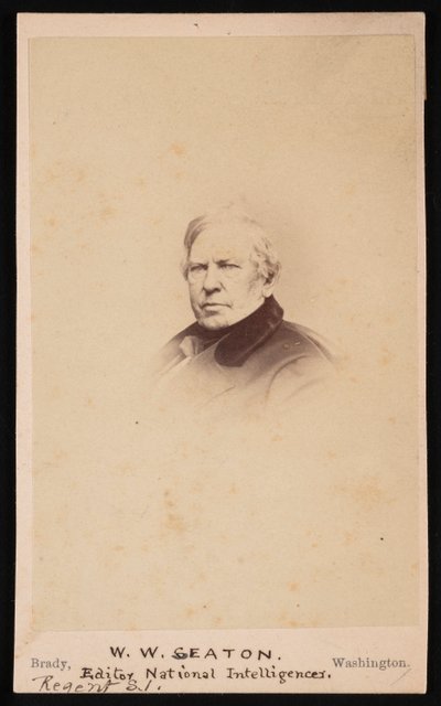 Porträtt av William Winston Seaton 1785-1866, före 1866. av Mathew Brady