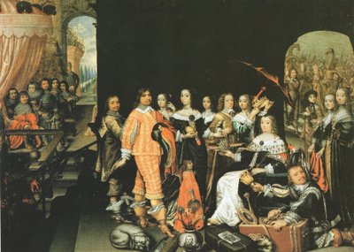 Glorifiering av änkekurfursten Elisabeth Charlotte av Brandenburg som drottning av Saba av Mathias Czwiczek