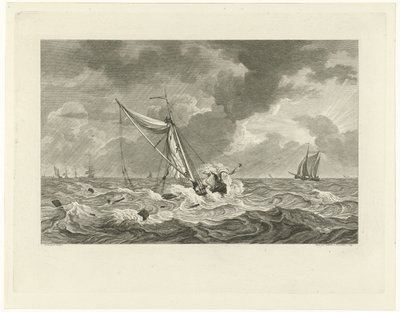 Stränder vid skepparen Klaas Ringels kaj nära Texel, 1778 av Mathias de Sallieth