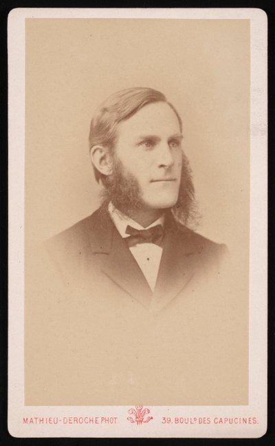 Porträtt av Samuel Hubbard Scudder 1837-1911, cirka 1871. av Mathieu Deroche