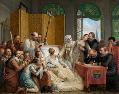 Peter Paul Rubens död av Mathieu Ignace van Bree