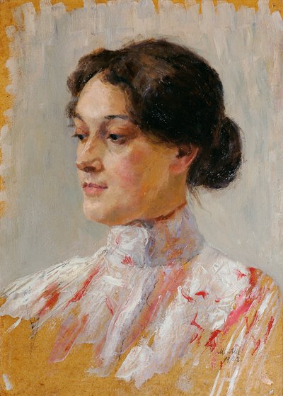 porträtt av en flicka av Mathilde Sitta Allé