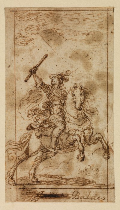 Beriden krigare av Matias de (attr.to) Torres