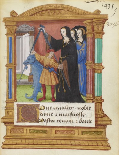 BNF Fr2285 f5r - Delfinens kompass av Maitre de Philippe de Gueldre