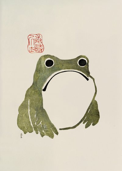 Grumpy Frog I Grön av Matsumoto Hoji