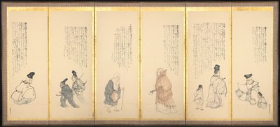 Scener från Essays in Idleness, sent 1700-tal-tidigt 1800-tal. av Matsumura Goshun