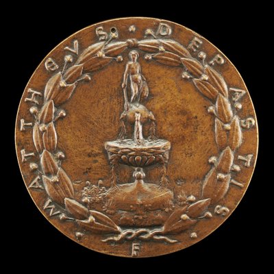 Fontän översatt av en naken mansfigur [omvänd], c. 1446. av Matteo di Andrea de Pasti