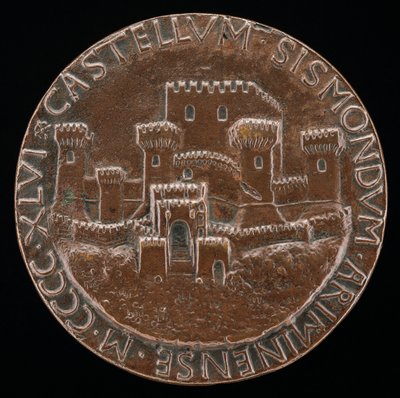 Riminis slott [omvänd], 1446. av Matteo di Andrea de Pasti