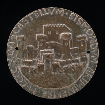 Riminis slott [omvänd], 1446. av Matteo di Andrea de Pasti