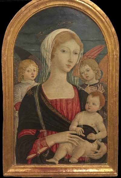 Matteo di Giovanni, Madonna med barn och två änglar av Matteo di Giovanni