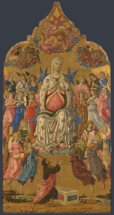 Jungfruns antagande, 1474 av Matteo di Giovanni