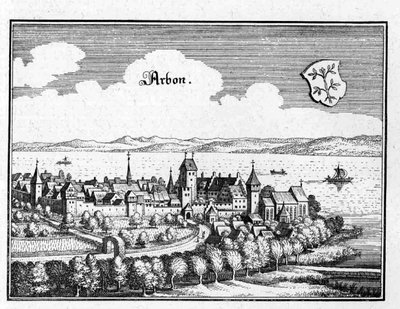 Arbon - utdrag ur Topographia Sueviae (Schwaben) av Matthaus Merian