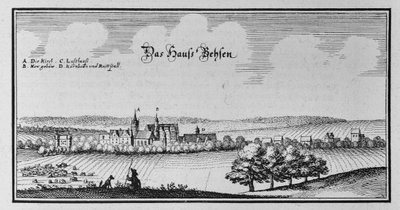 Beesen (1820 sammanslagning med Laublingen till Beesenlaublingen, idag en del av staden Könnern, Sachsen-Anhalt, Tyskland) av Matthaus Merian