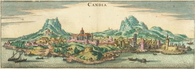 Heraklion - Candia, Corphu (beskuren) av Matthaus Merian