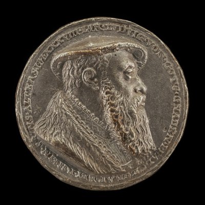 Ludwig X, 1495-1545, hertig av Bayern 1514 [framsidan], 1535. av Matthes Gebel