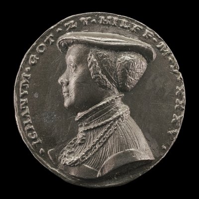 Magdalena Rummel, hustru till Lorenz Staiber 1509 [omvänd], 1535. av Matthes Gebel