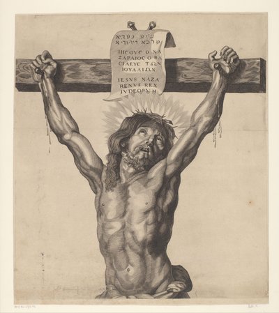 Kristus på korset Serie av Ecce Homo, Kristus korsfäst, Jungfru Maria och Johannes evangelisten (serietitel) av Mattheus Borrekens