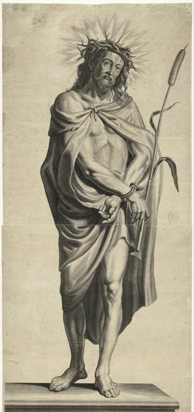 Ecce Homo Serie av Ecce Homo, Kristus korsfäst, Jungfru Maria och Johannes evangelisten (serietitel) av Mattheus Borrekens