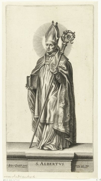 Sankt Albert S. Albertus (titel på objekt) Saints (serietitel) av Mattheus Borrekens