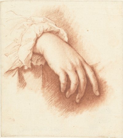 Studie av en högerhand av Mattheus Verheyden