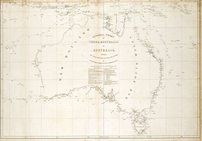 Karta över Australien av Matthew Flinders