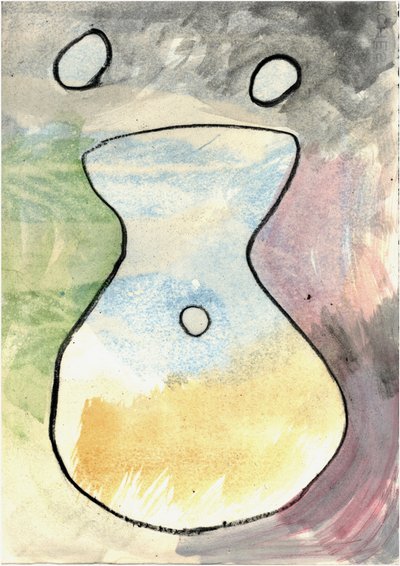 Du Serie Douce Le Matin 6, 2021 (akvarell  kol) av Matthew Hilton