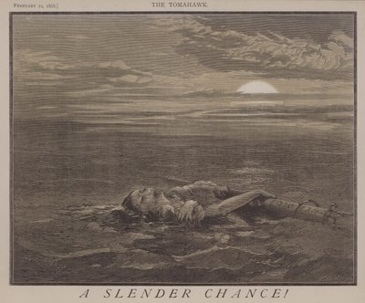En knapp chans! (färg litho) av Matthew