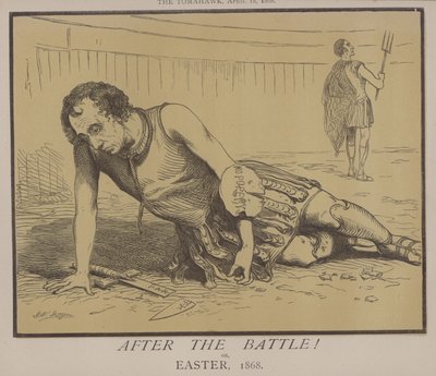 Efter striden! eller påsk 1868 (färg litho) av Matthew