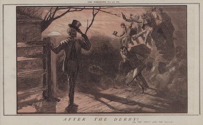 Efter Derbyt! (färg litho) av Matthew