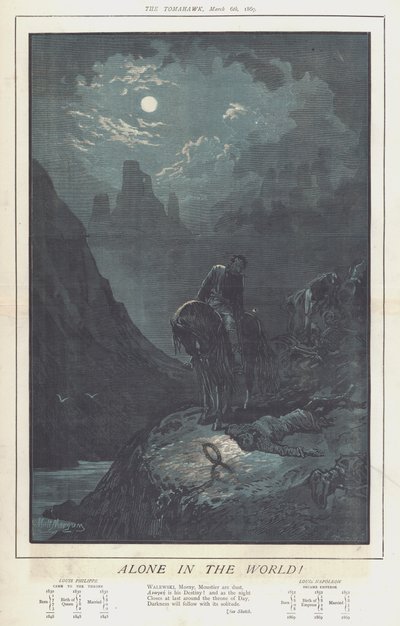Ensam i världen! (färg litho) av Matthew