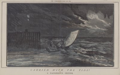 Bär med tidvattnet! eller, A Dangerous Cruise (litho i färg) av Matthew