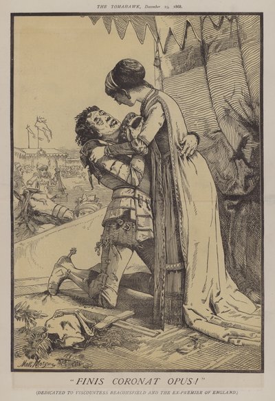 Slutet kröner verket! (färg litho) av Matthew