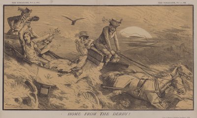 Hemma från Derbyt! (färg litho) av Matthew