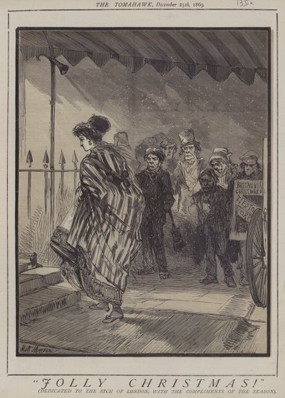 Mysig jul! (färg litho) av Matthew