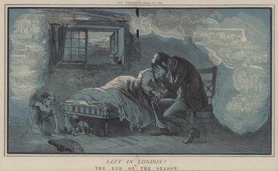 Kvar i London! eller, The End of the Season (färg litho) av Matthew