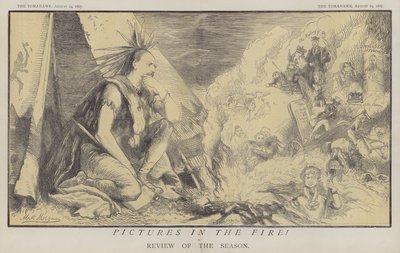 Bilder i elden! (färg litho) av Matthew