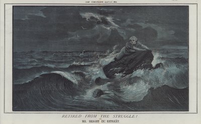 Pensionerad från kampen! eller, Mr Bright in Retreat (färg litho) av Matthew