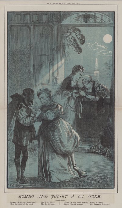Romeo och Julia A La Mode (färg litho) av Matthew