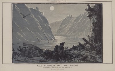 Rhens gränser (färg litho) av Matthew