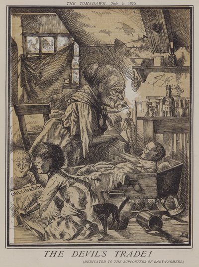 Djävulens handel! (färg litho) av Matthew